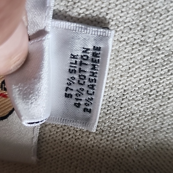 Talbots Lux Silk Cashmere Blend Drape Open Front Cardigan Sweater - Picture 10 of 12